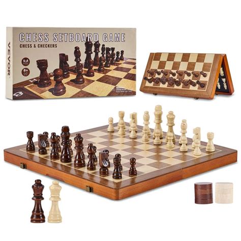 chess and checkers in metal box|2 in 1 Chess & Checkers Game Set .